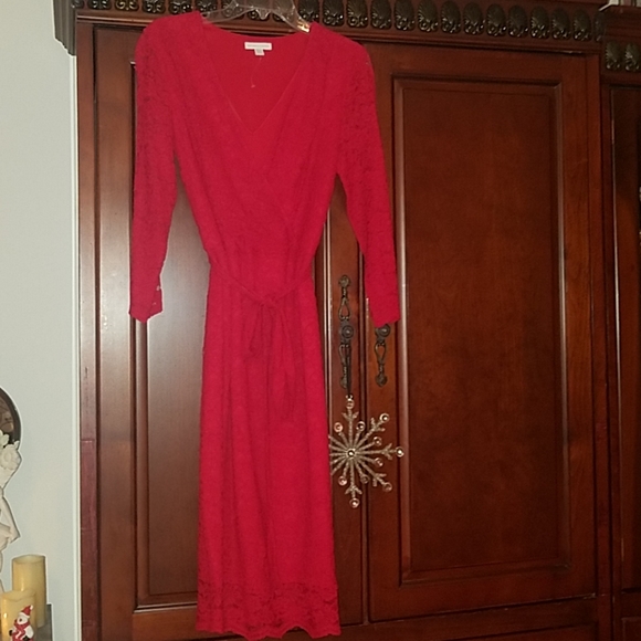 Red Lace Dress - Picture 1 of 4